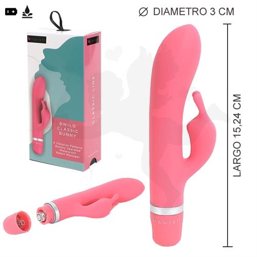 Vibrador estimulador de punto g y clitoris con 2 motores